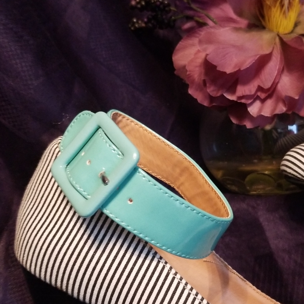 Shoes: Platform Closed Toe Striped Shoes - image 6